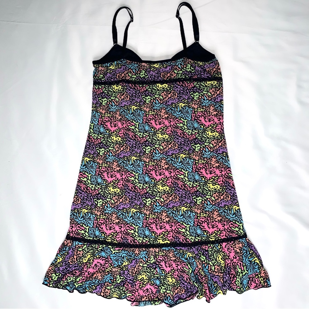 Multicolor Patterned Slip Dress - image 3